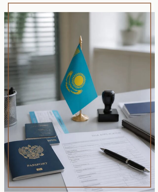 Оформление визы в Казахстан для поездки и работы в Партизанске